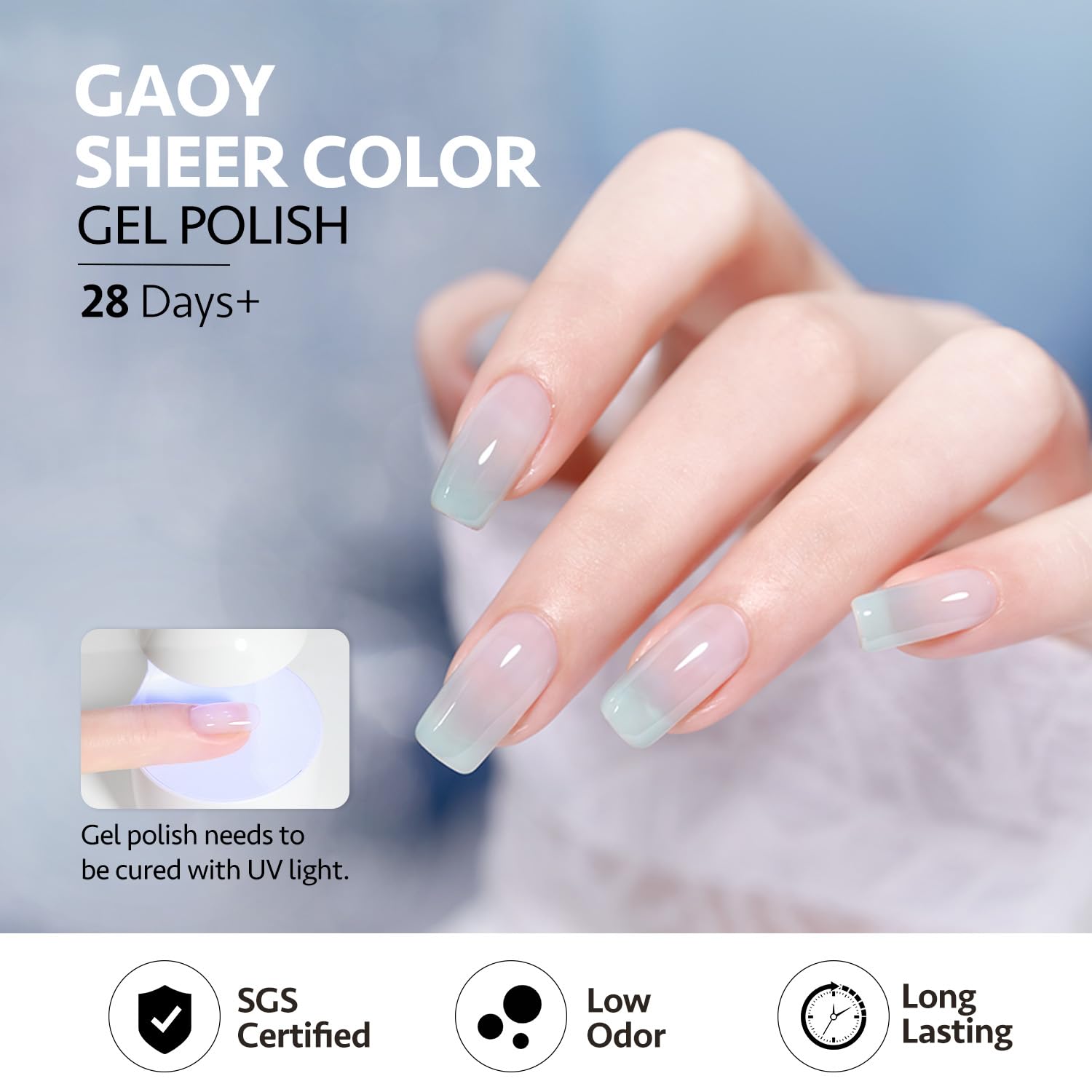 GAOY Jelly Blue: fórmula con olor reducido y menos toxinas para uso seguro