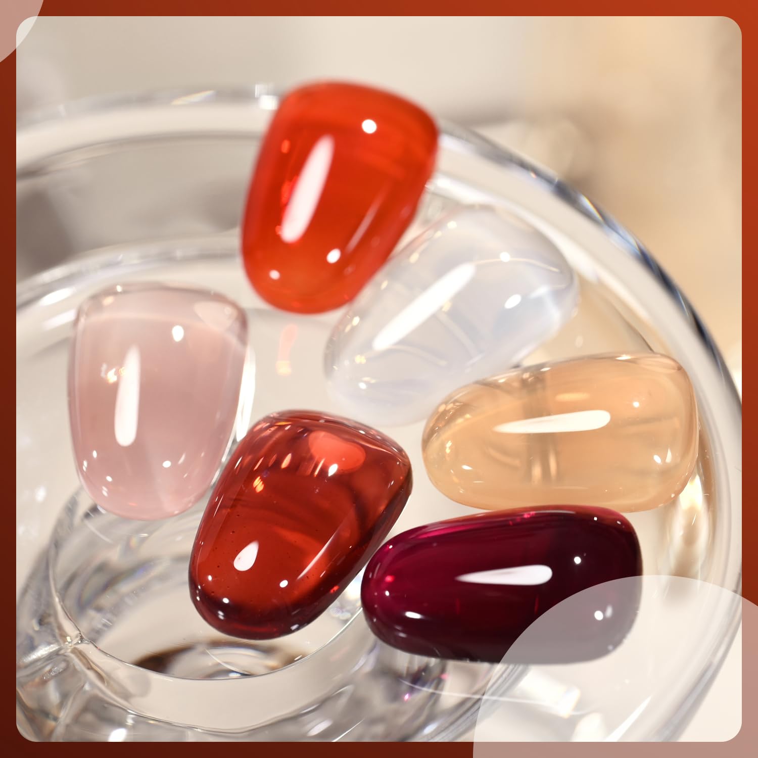 GAOY Jelly Brown Gel Uñas color adicional 2 para combinaciones