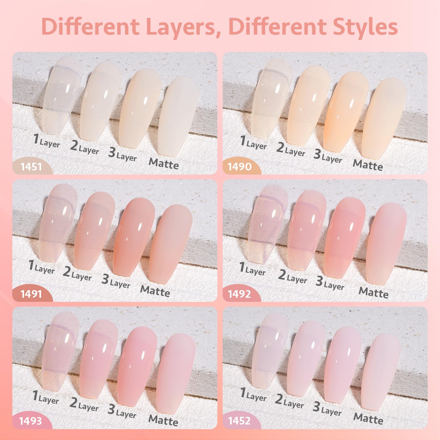 GAOY Jelly Gel acabado brillante: puede durar hasta 4 semanas.