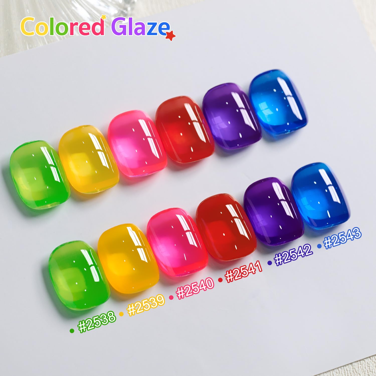 GAOY Jelly Gel tono azul transparente para un look fresco y ligero.