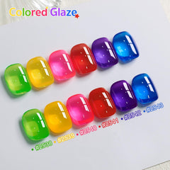 GAOY Jelly Gel tono azul transparente para un look fresco y ligero.
