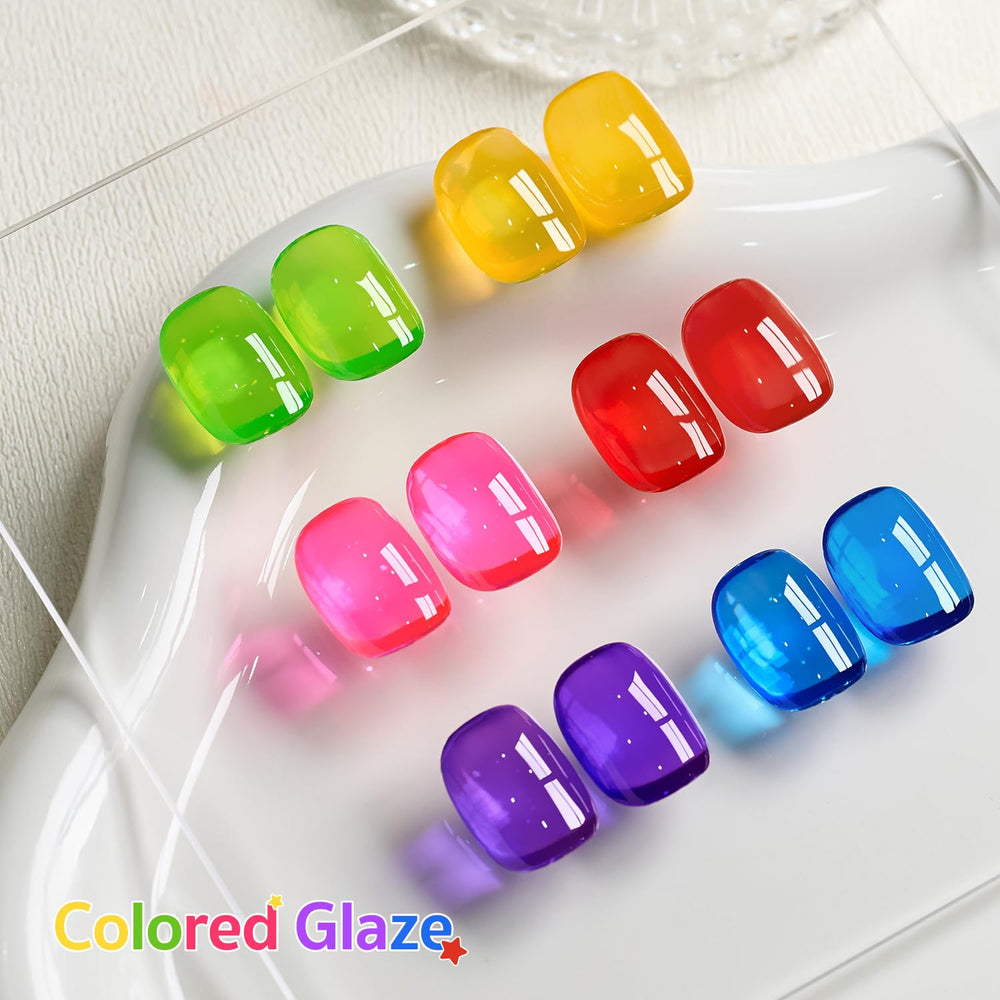 GAOY Jelly Gel tono morado transparente para un toque creativo y moderno.