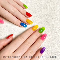GAOY Jelly Gel tono rojo transparente para un efecto vibrante.