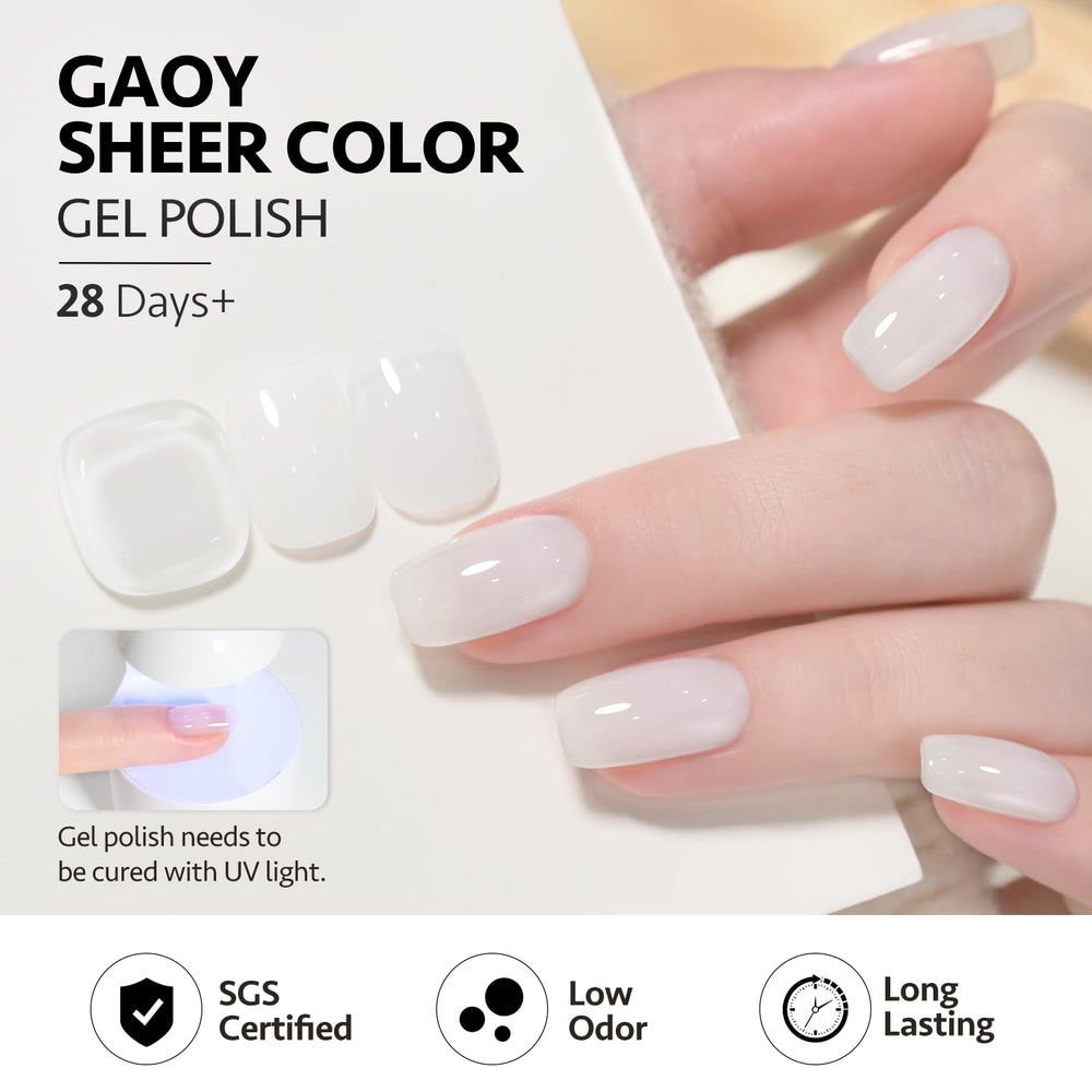 GAOY Jelly Gel Nail Polish 16ml bottle packaging suitable for home use