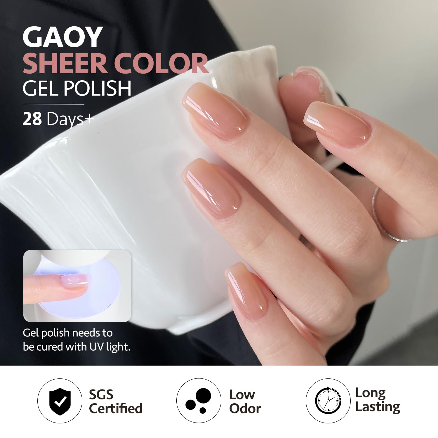 GAOY Jelly Gel Polish Set application tips help achieve smooth, even coats.