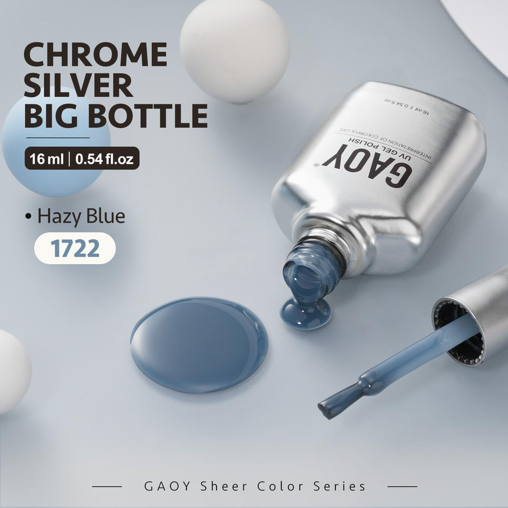 GAOY Jelly Nude Blue gel nail polish packaging displayed for easy home enjoyment
