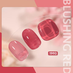 GAOY Jelly Nude swatch shows sheer pink translucence