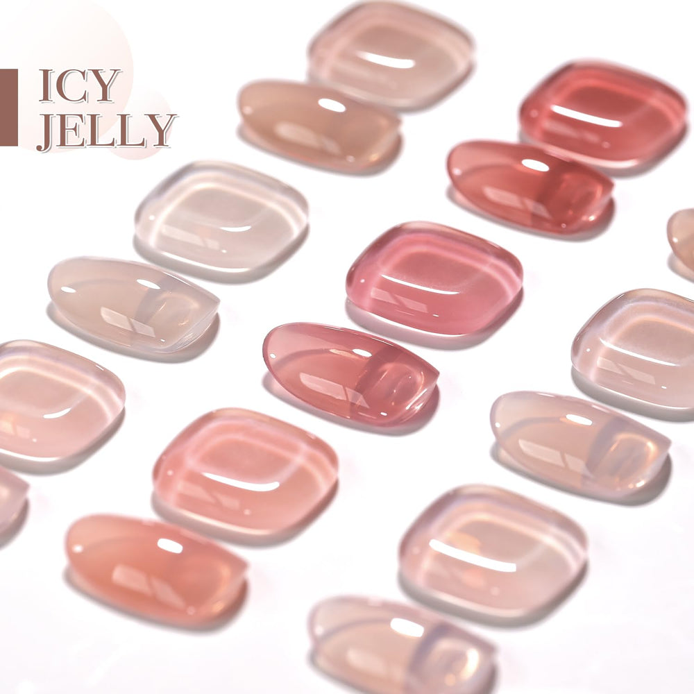 GAOY Jelly Nude Gel tono moca 06: color sobrio con acabado translúcido.