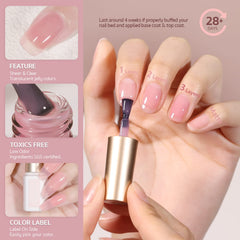 GAOY Jelly Nude Pink set de gel con seis tonos suaves