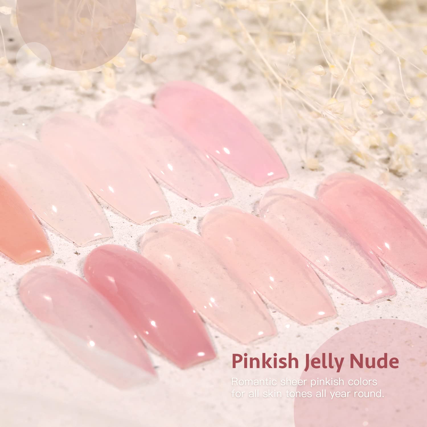 GAOY Jelly Nude Pink eliminación por inmersion suave