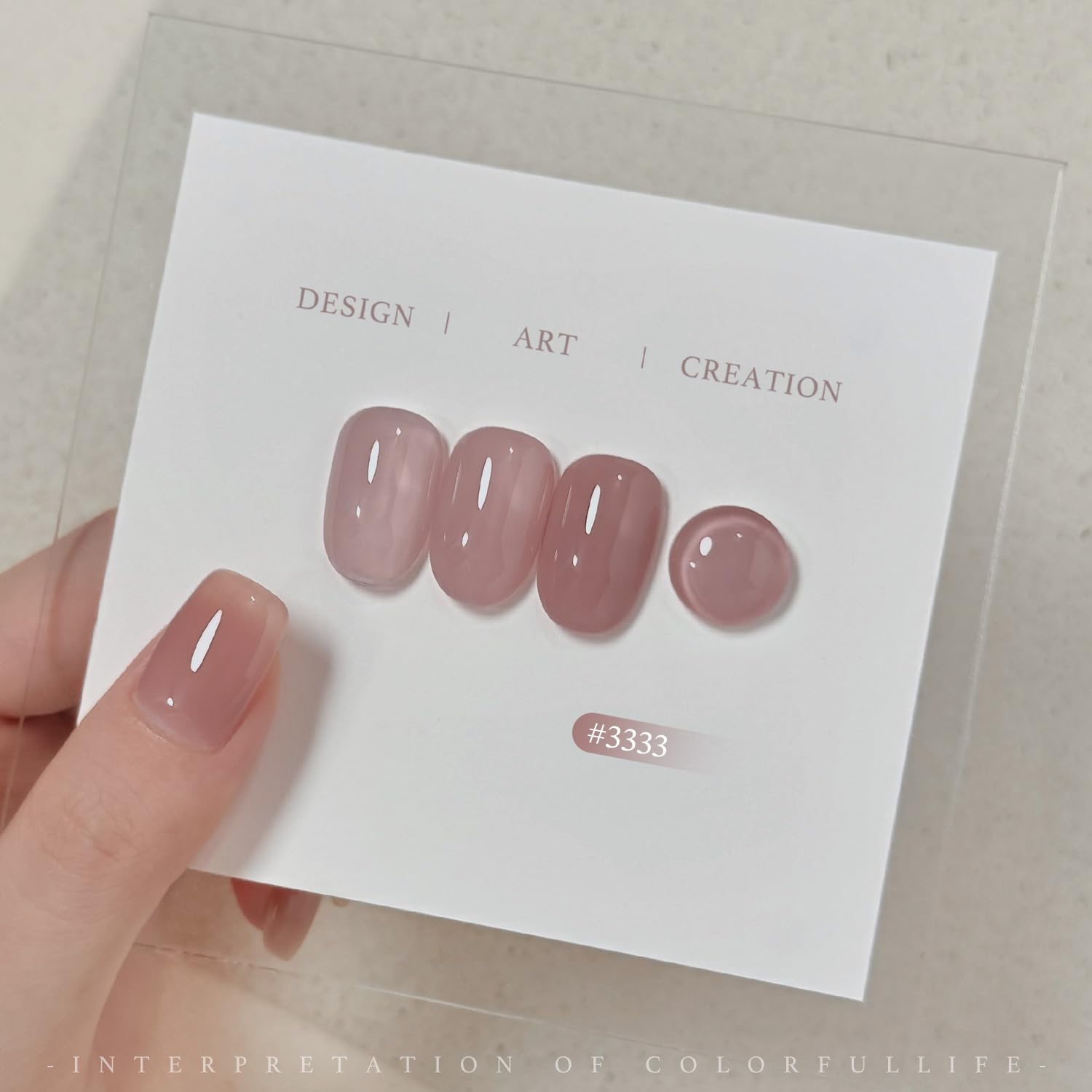 GAOY Jelly Nude UV light cure in 60 seconds for quick manicures