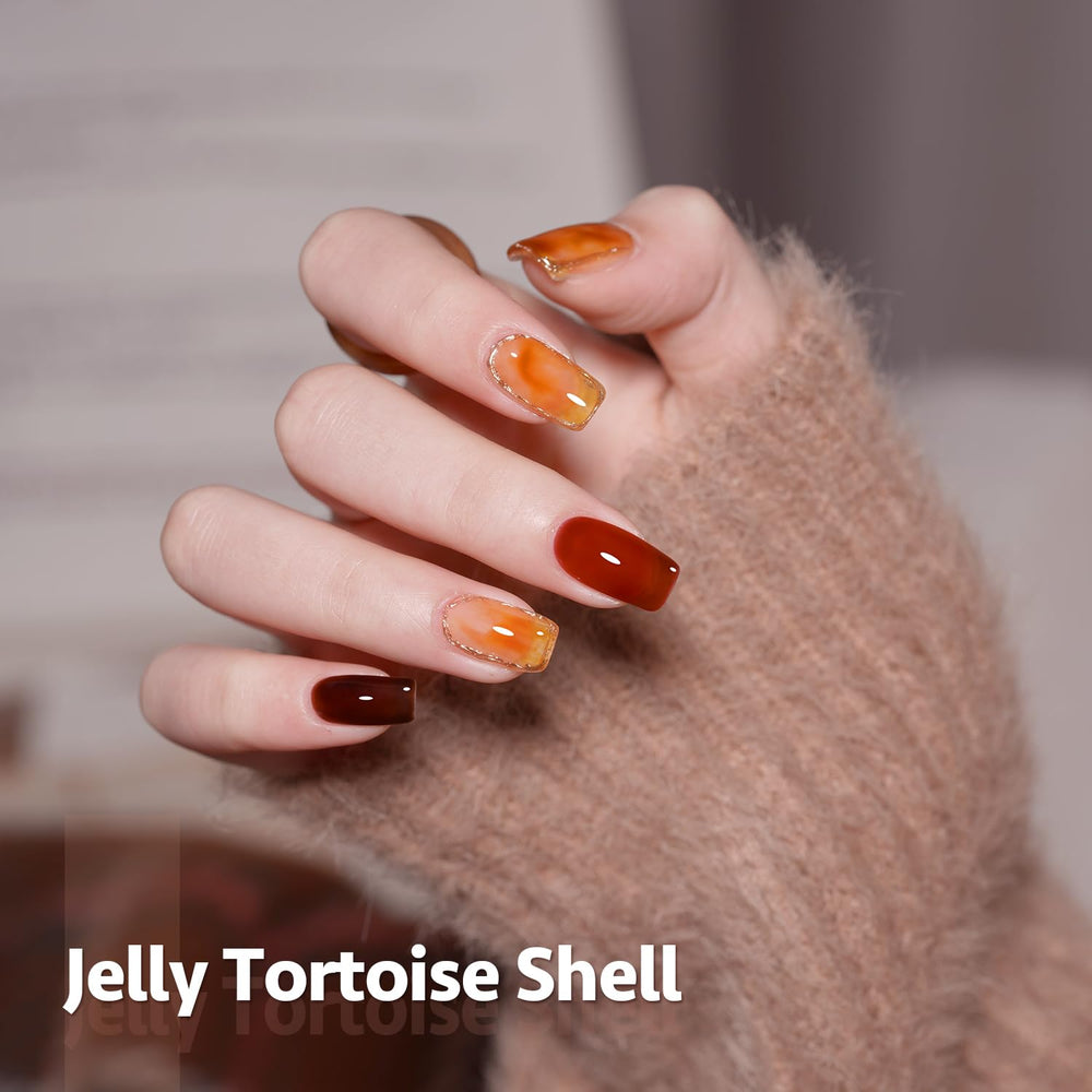 GAOY Jelly Tortuga naranja intenso, color vibrante para looks diarios