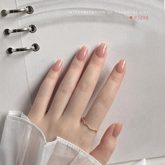 Close-up of GAOY gel polish application showing layered color possibilities