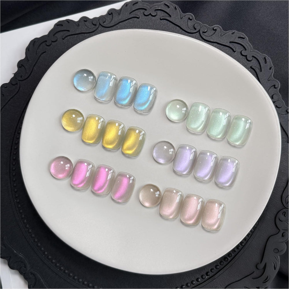 GAOY laca gel ojo de gato azul con brillo intenso para uñas.