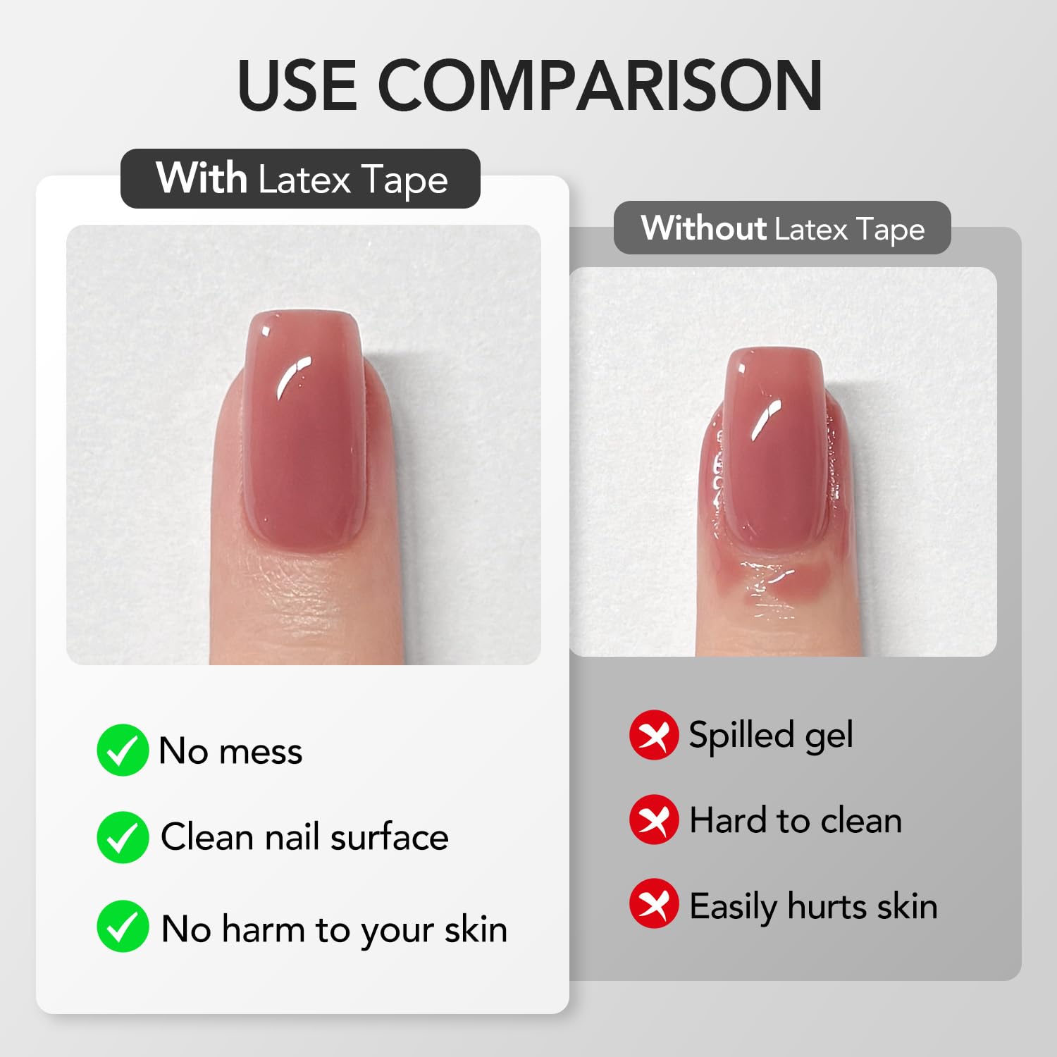 GAOY cinta desprendible para cutícula: facilita retirar residuos tras la manicura.