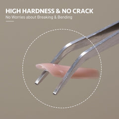 GAOY Long-lasting manicure with crystal poly gel and durable finish.