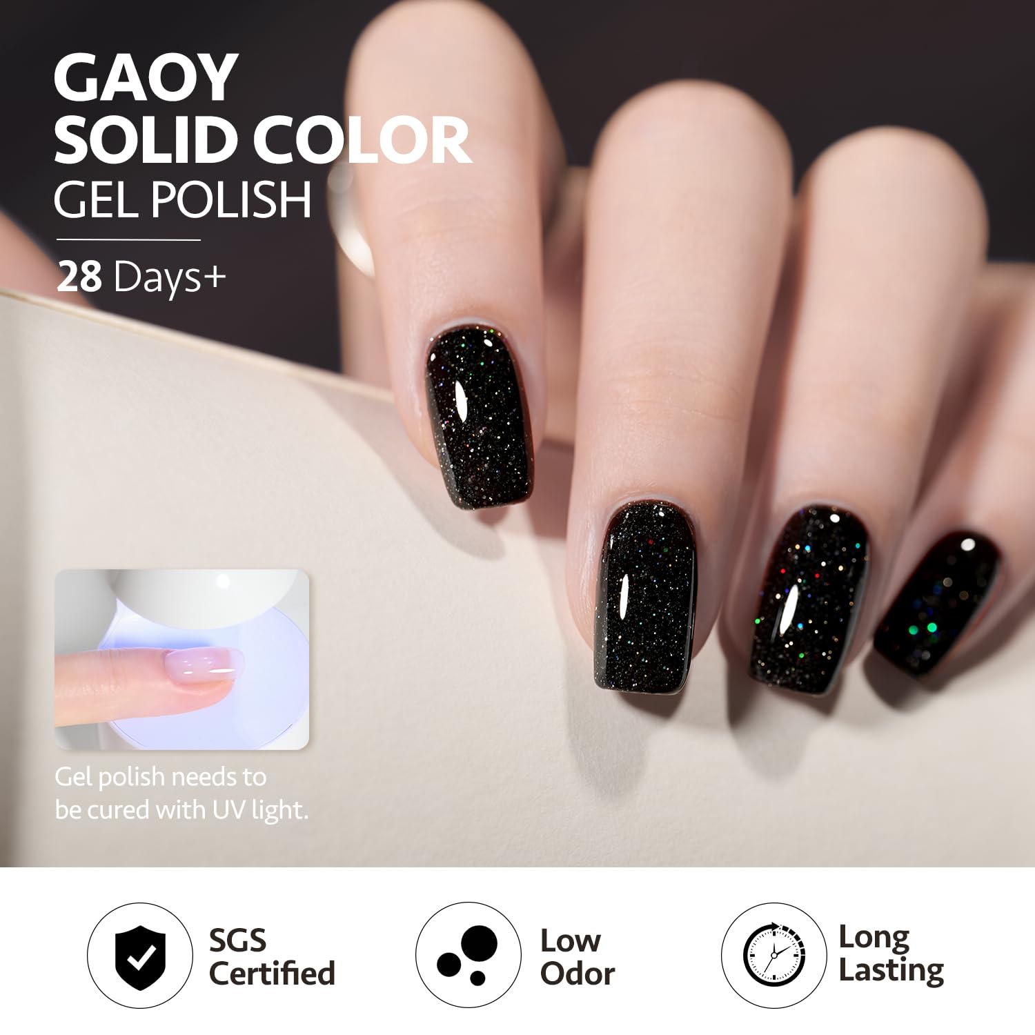 GAOY long-lasting color with proper prep stays vibrant for weeks.