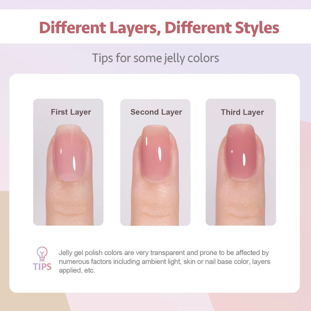 GAOY long-lasting gel nail polish kit supports up to four weeks wear