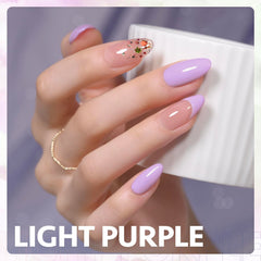 GAOY macaron 1648 light purple swatch on a nail wheel