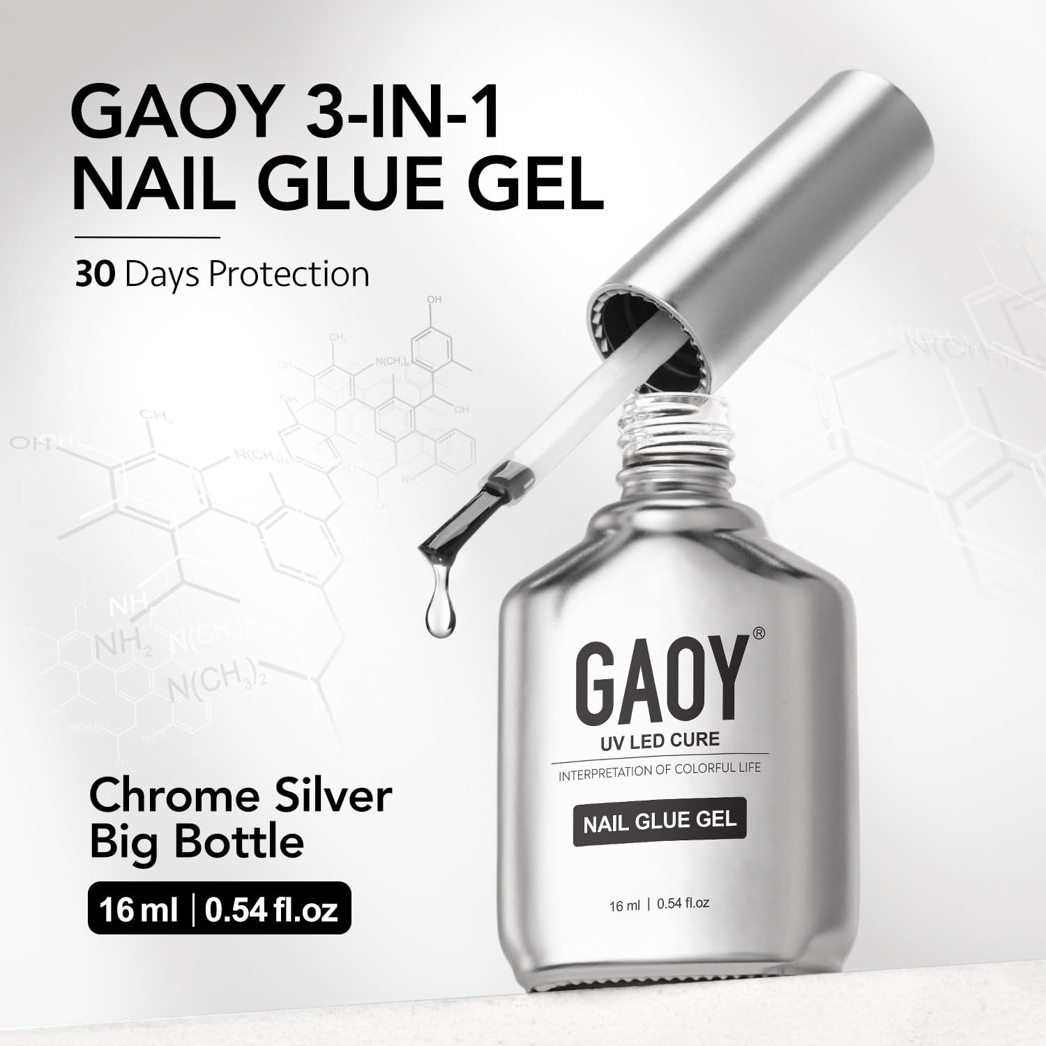 GAOY Manicura en casa: solución rápida para uñas extensiones duraderas.