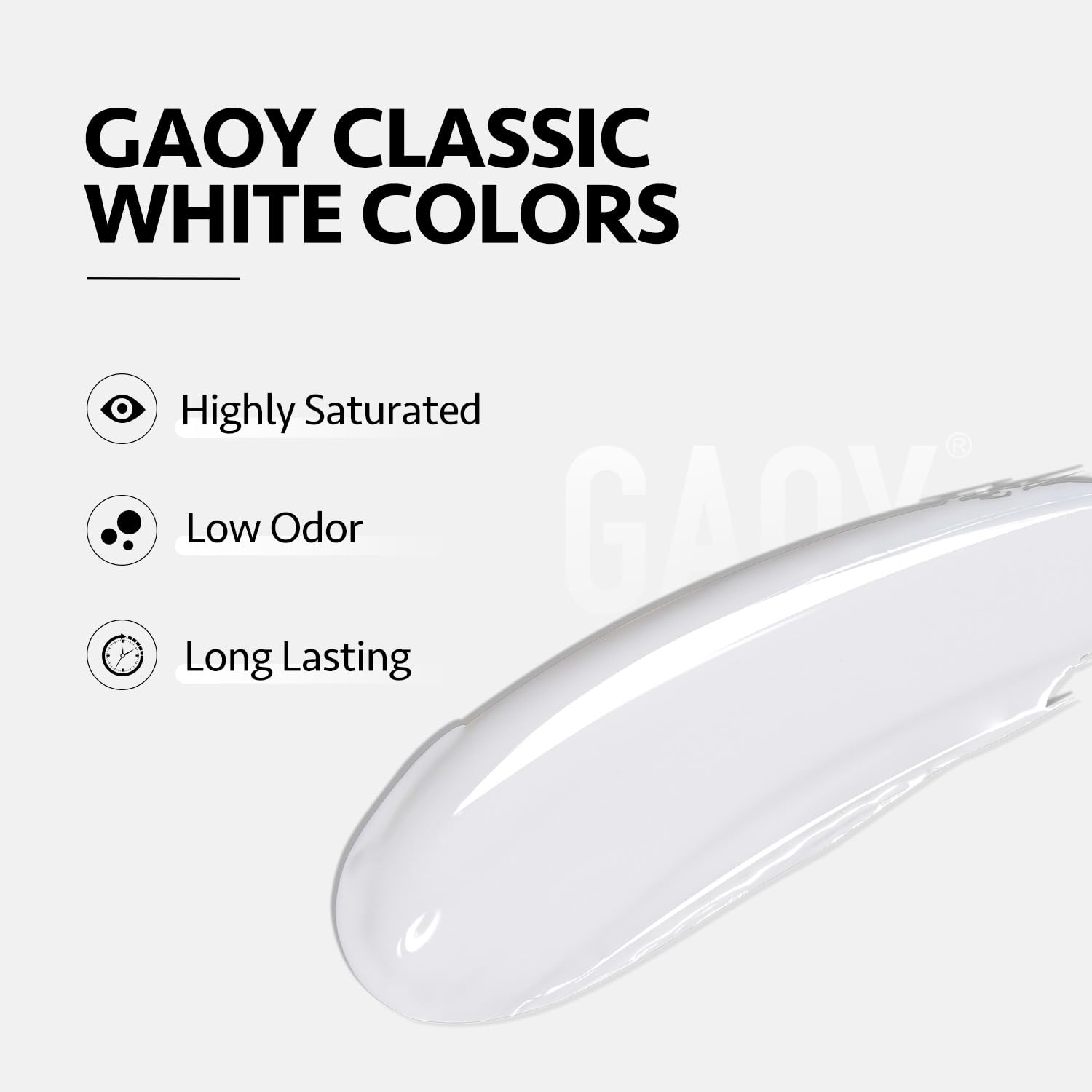 GAOY Manicure application with glossy finish for at-home salon results.