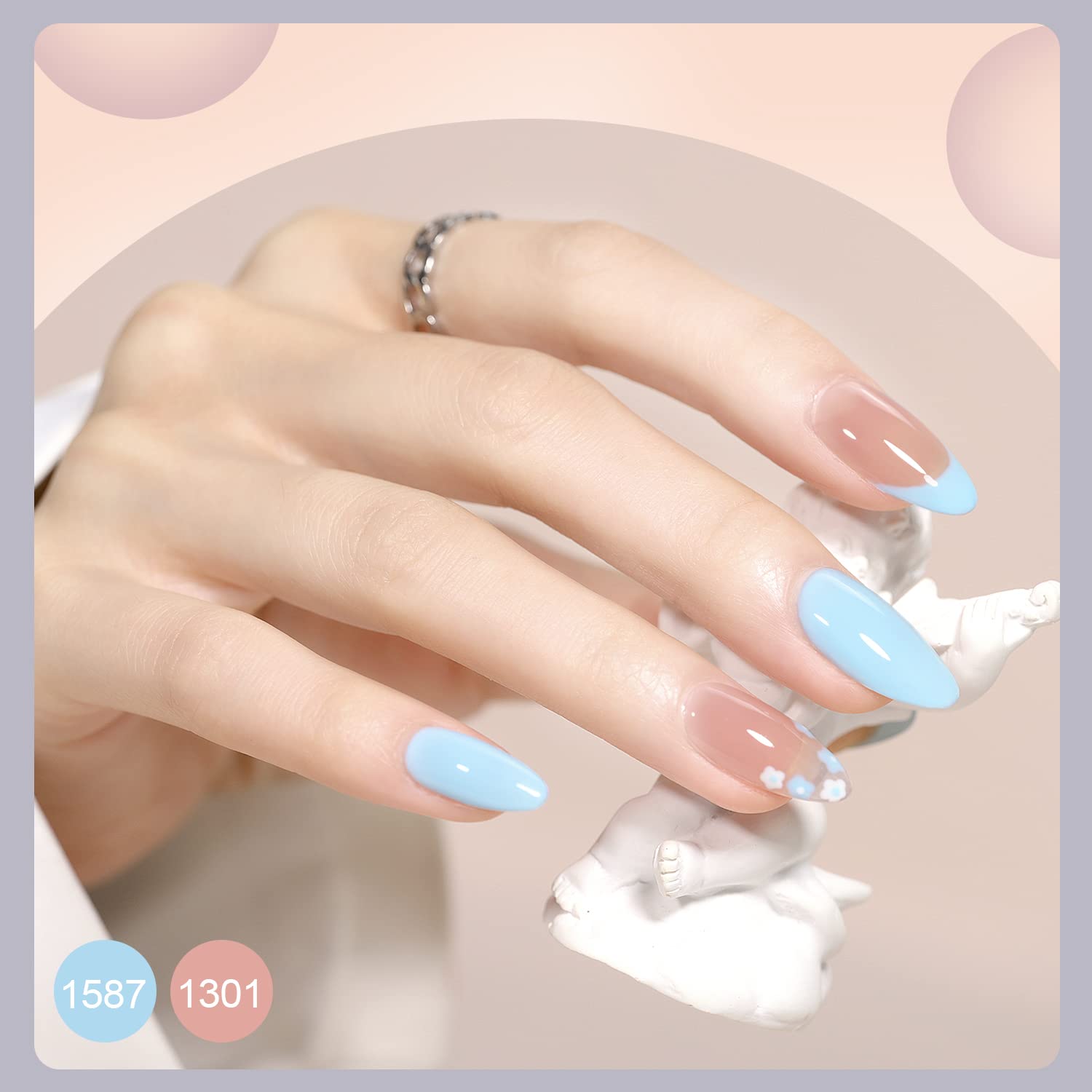 GAOY matte top coat bottle for velvety, long-lasting results.