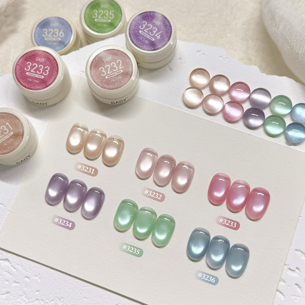 GAOY Mermaid Prism jelly colors for versatile at home nail art