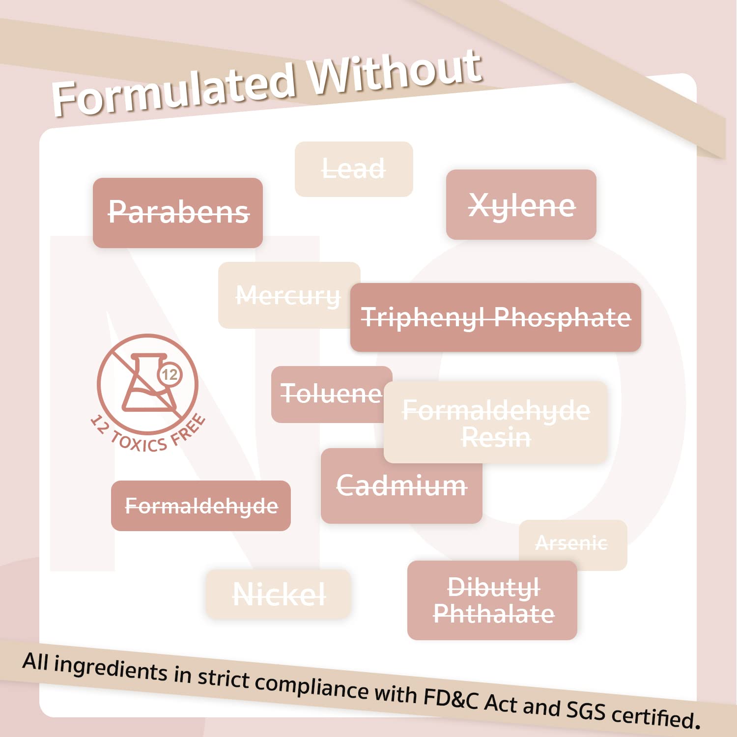 GAOY's low-odor, certified formula supports comfortable at-home nail art.