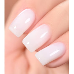 GAOY Milky White Jelly Nude, arte de uñas con seis colores translúcidos.