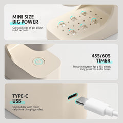 GAOY compact USB-powered lamp ideal for travel touch-ups.