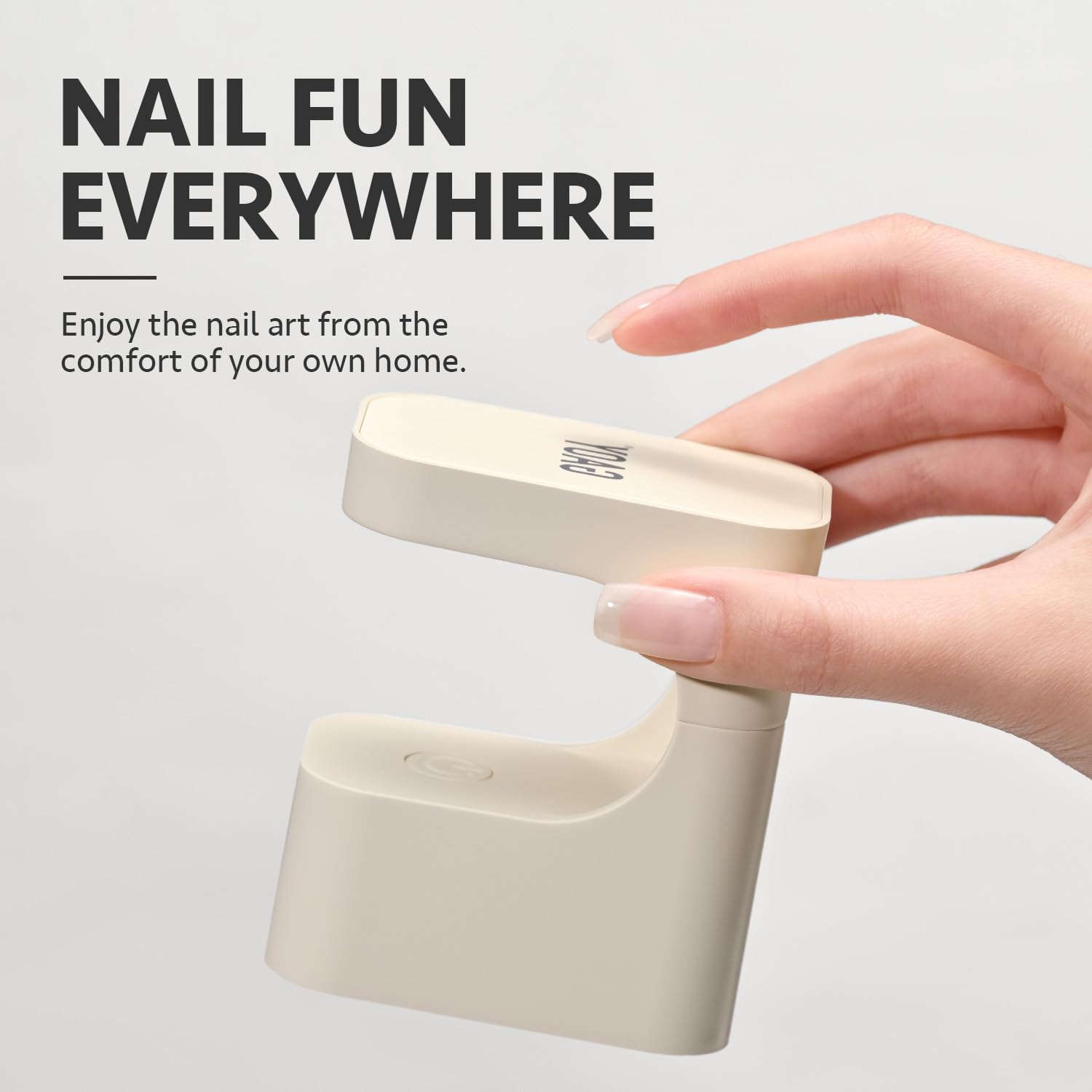 GAOY open-space design supports nail extensions during curing.