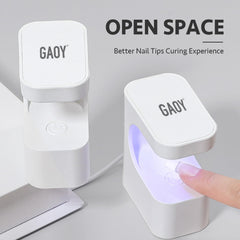 GAOY Mini UV Light six LEDs ensure even gel polish curing