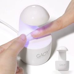 GAOY Mini UV Nail Lamp front view for rapid gel curing