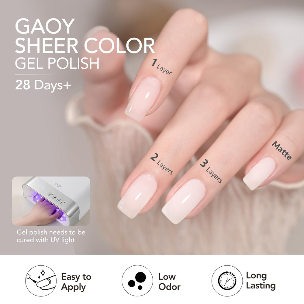 GAOY Mizzle Gel translúcido lechoso, ideal para combinaciones y Bloom art