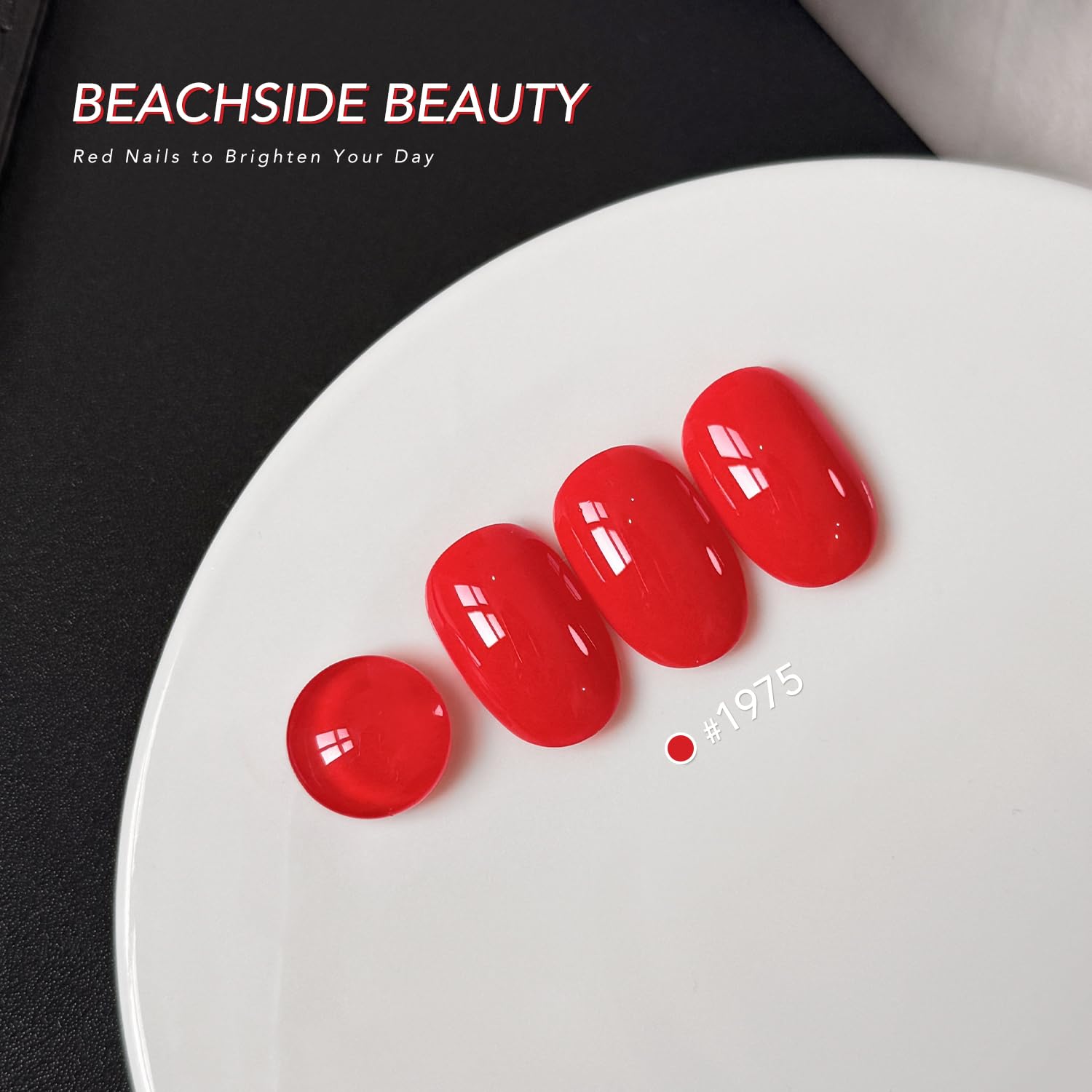 GAOY gel nail polish brush on clean nail for precise application