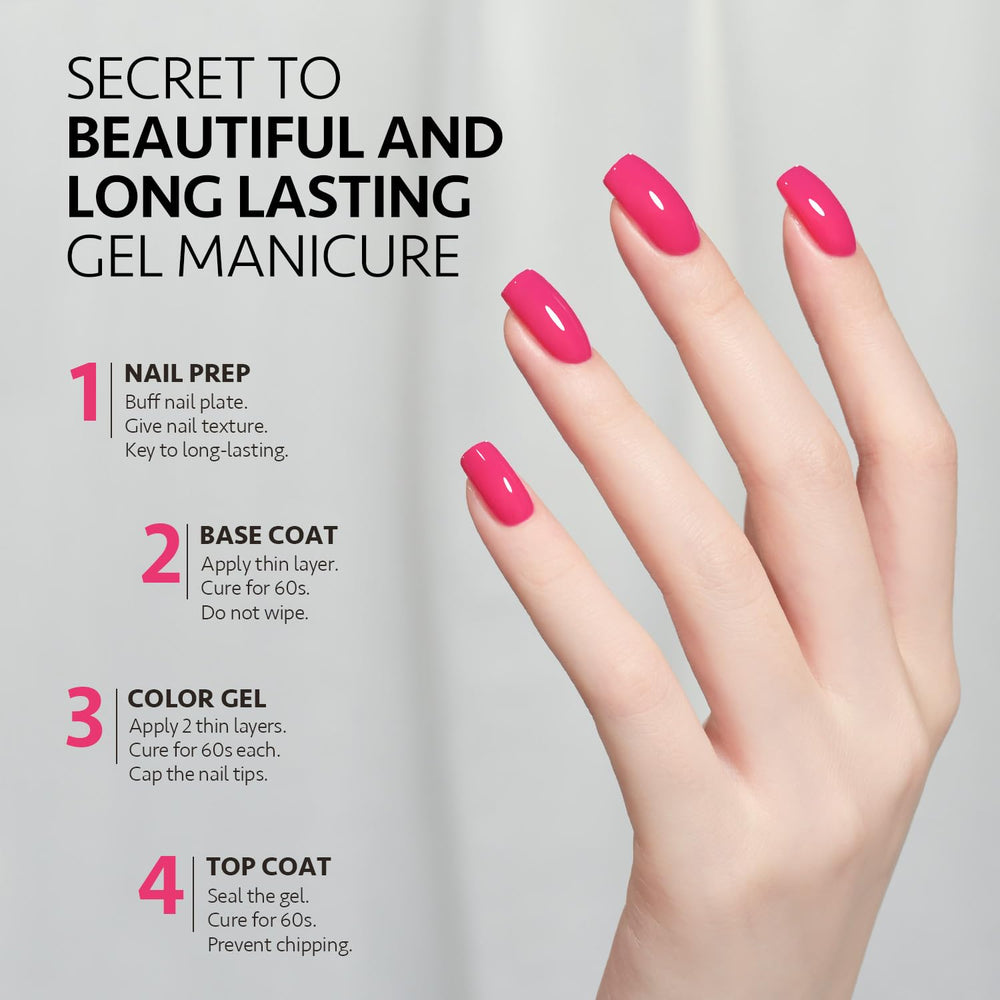 GAOY nail art application demonstrates two coats for salon-like results