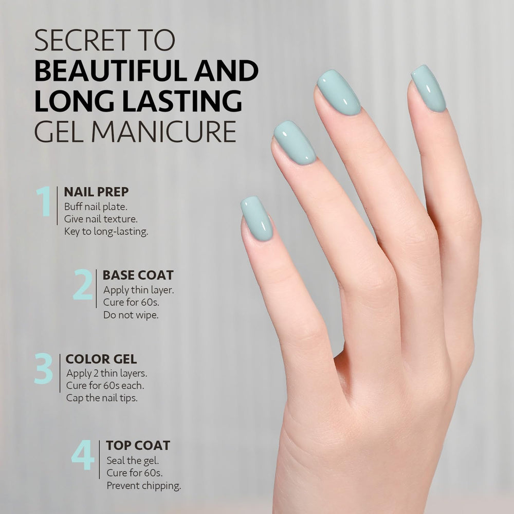 GAOY nail art at home kit image displaying versatile layering