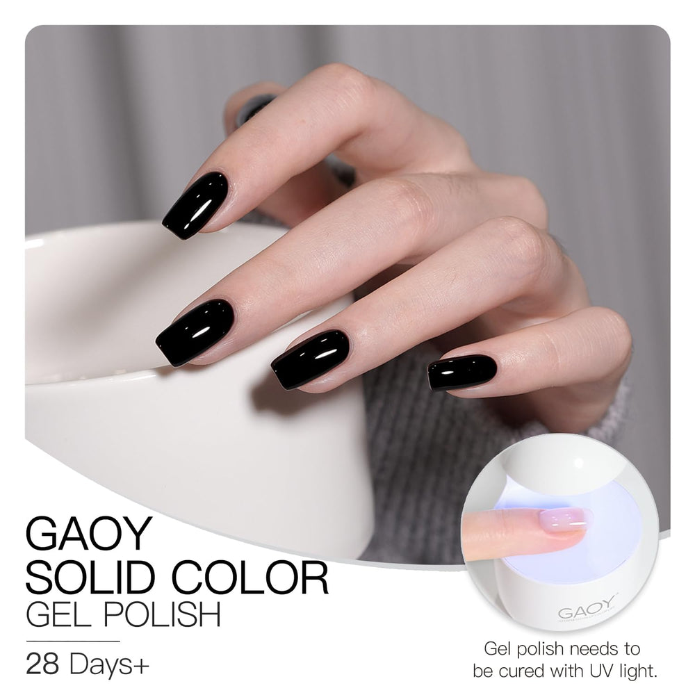 GAOY polish layered with other gels to create patterns at home