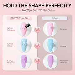 GAOY nail gel used as rhinestone glue for secure gem adhesion