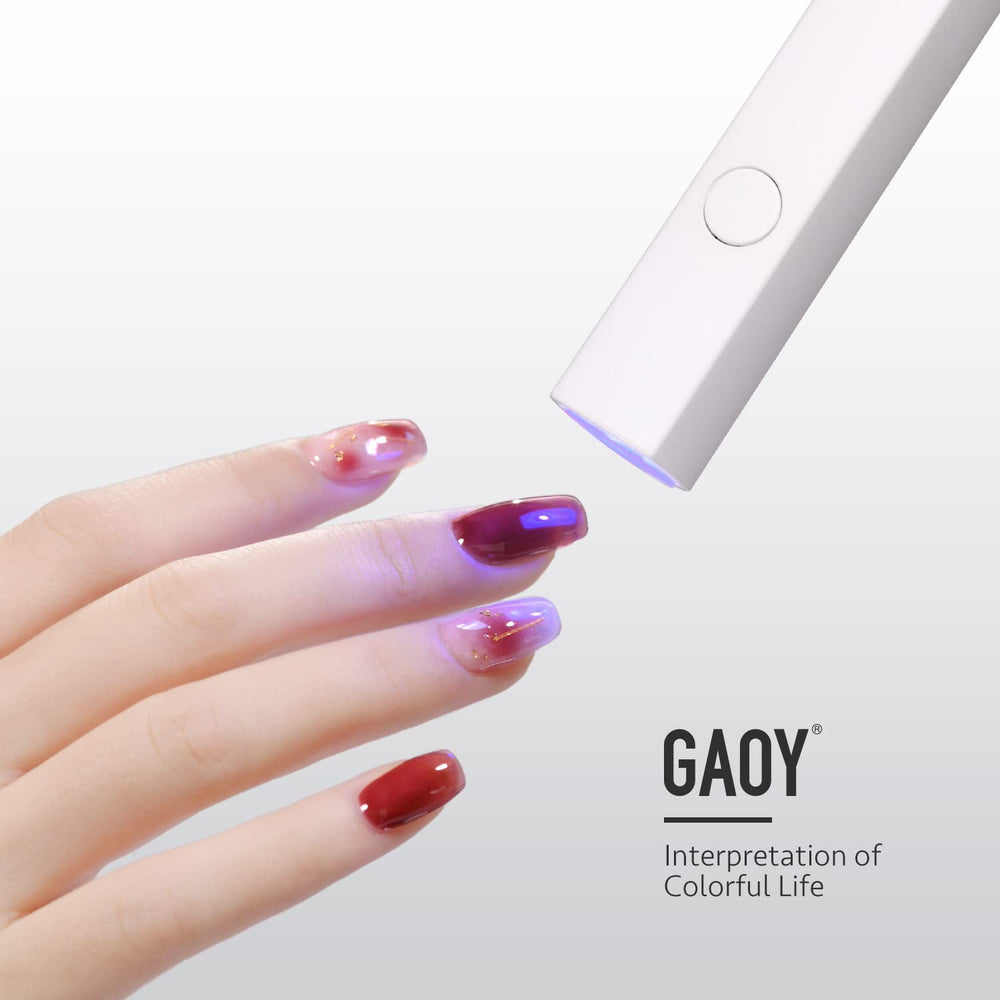 GAOY Compact nail lamp supports detail nail art for all-scenario gel manicures.