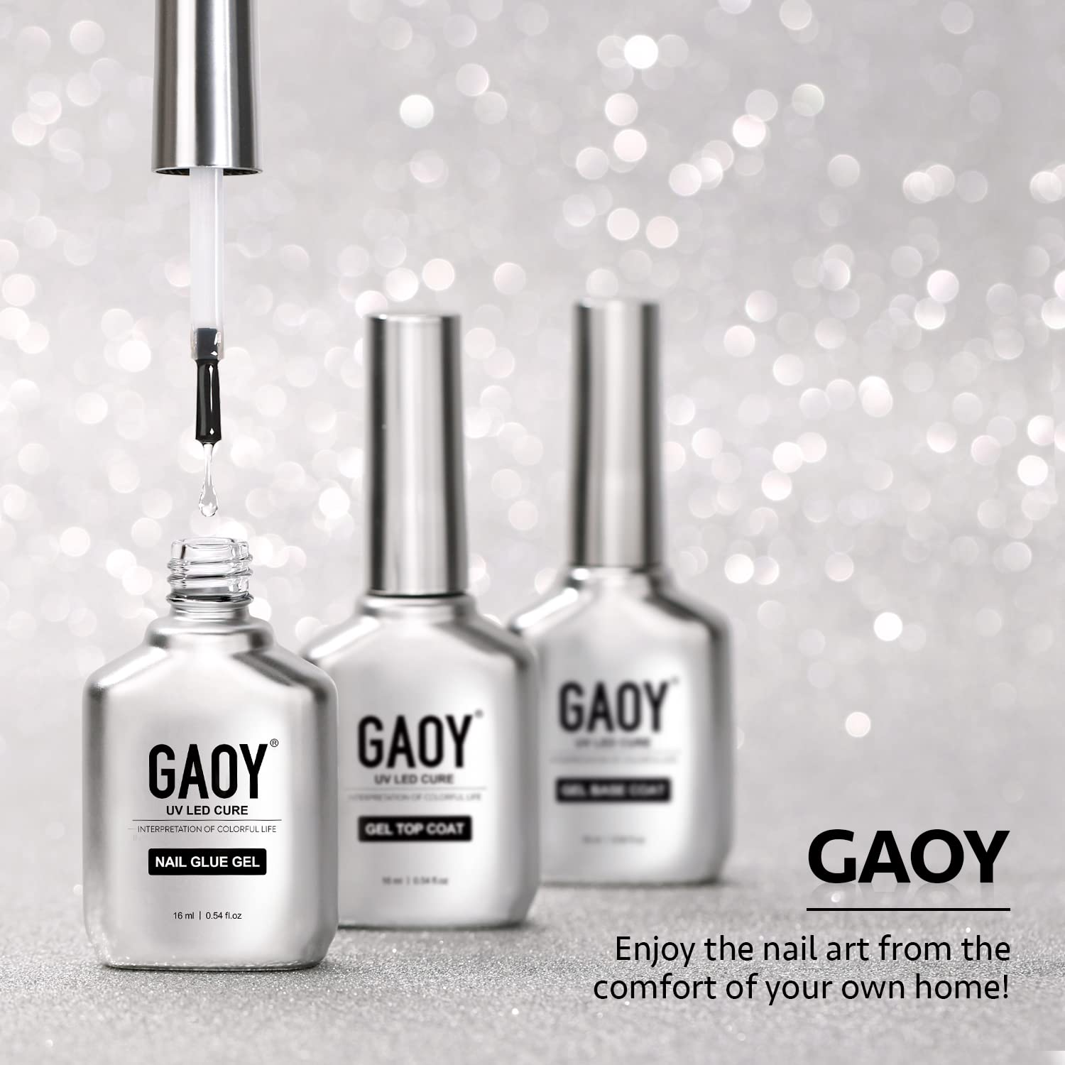 GAOY nail art setup with swatches for easy design planning.