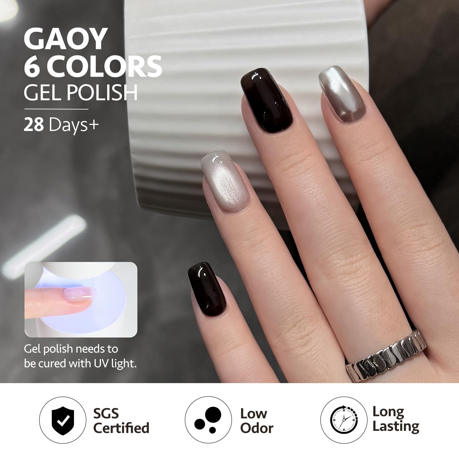 GAOY nail art set enables versatile DIY designs at home
