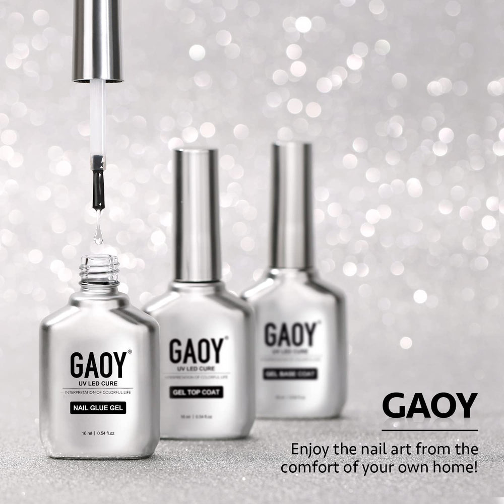 GAOY nail art setup with swatches for easy design planning.