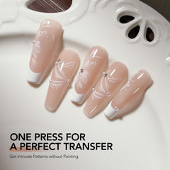 GAOY nail-art stamping compatibility with versatile foil finishes.