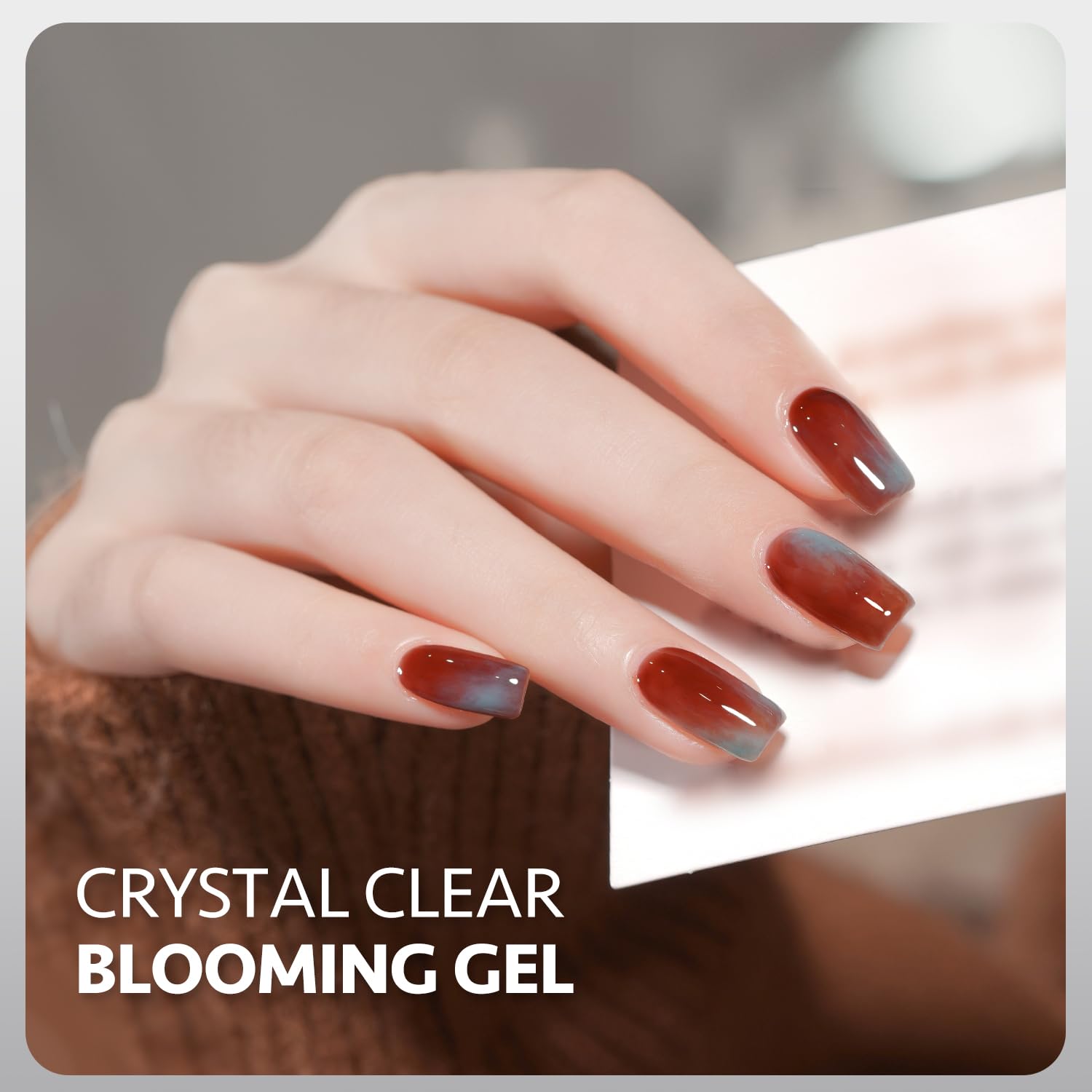 GAOY Blooming Gel application steps demonstrating layering