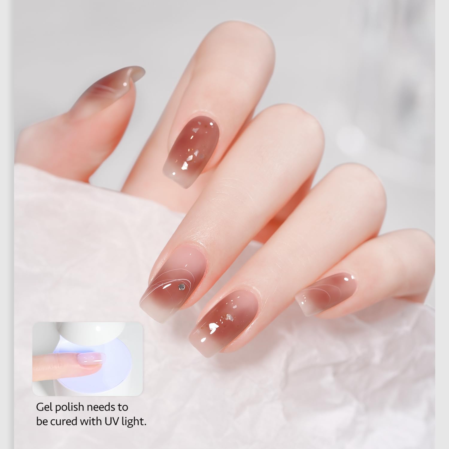 GAOY Blooming Gel gradient swatch illustrating color transition