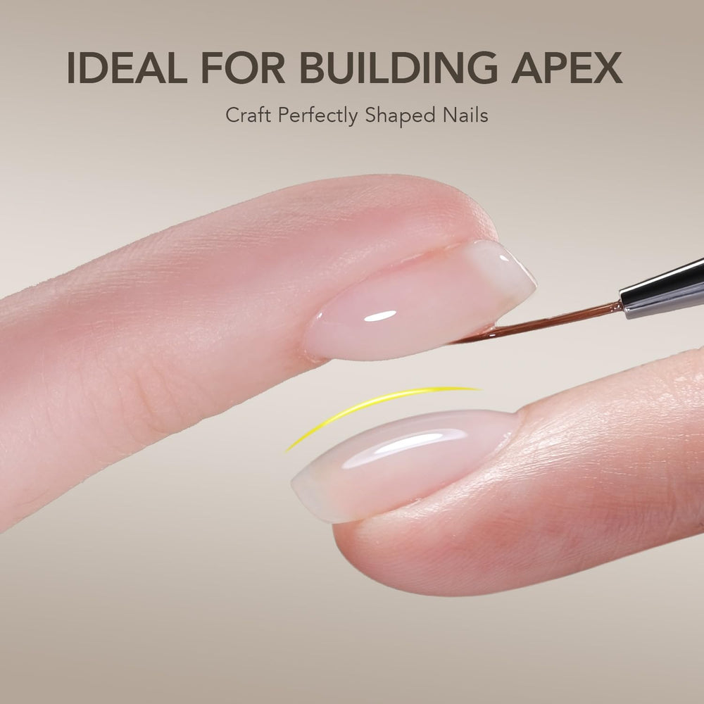 GAOY included nail brush enables precise builder gel application.
