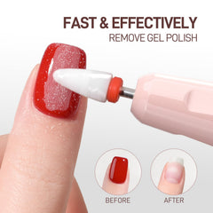 GAOY nail drill LED display shows RPM and battery status for easy control