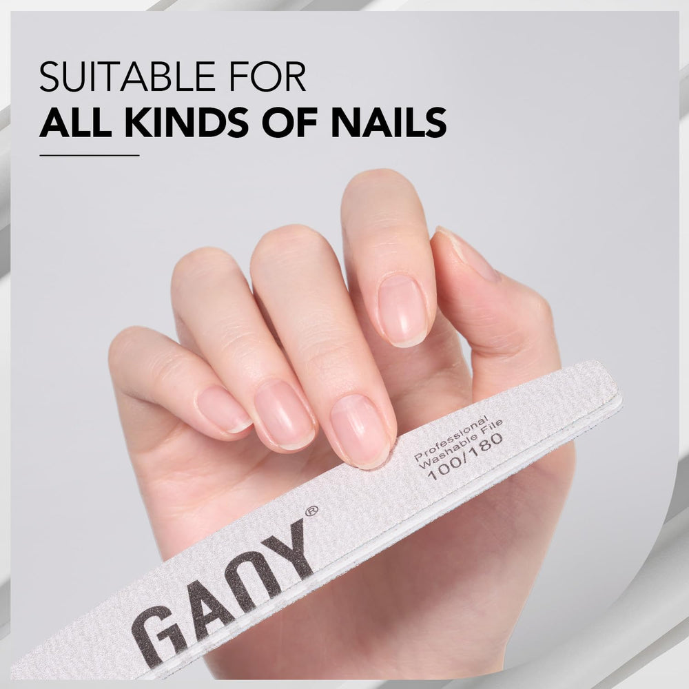 GAOY double-sided emery board for gel, acrylic, and natural nails