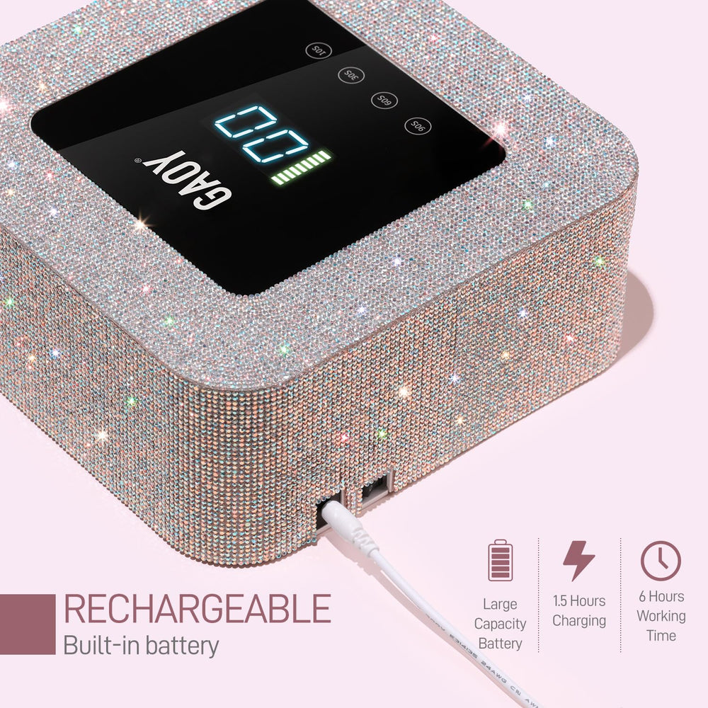 GAOY nail lamp with four timers and automatic sensor for hands-free use